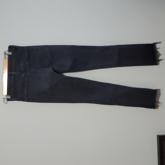 Edwin jeans women's size 6 size 28 black Janet raw cut frayed-hem frayed hem - Picture 7 of 16